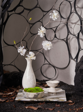 新中式桌面摆件禅意茶空间装饰品