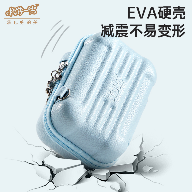 CCD相机收纳包单肩斜挎迷你卡片机收纳盒硬壳适用于佳能索尼富士 - 图0