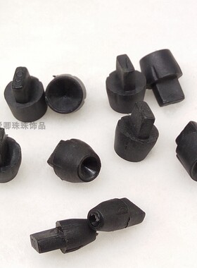 新品现场加工塑胶夹嘴珍珠玉石