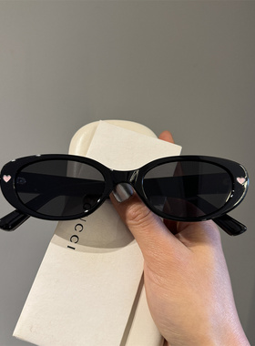 PATTYKOU防紫外线爱心墨镜女潮