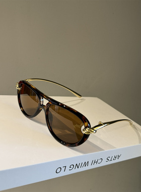 防紫外线大框打结扣腿墨镜