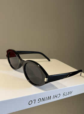 高级感猫眼墨镜红复古女潮