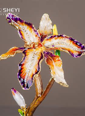 手工合金桌上花瓶茶几卧室小摆件