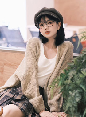 报童帽女生画家帽八角帽春秋冬季