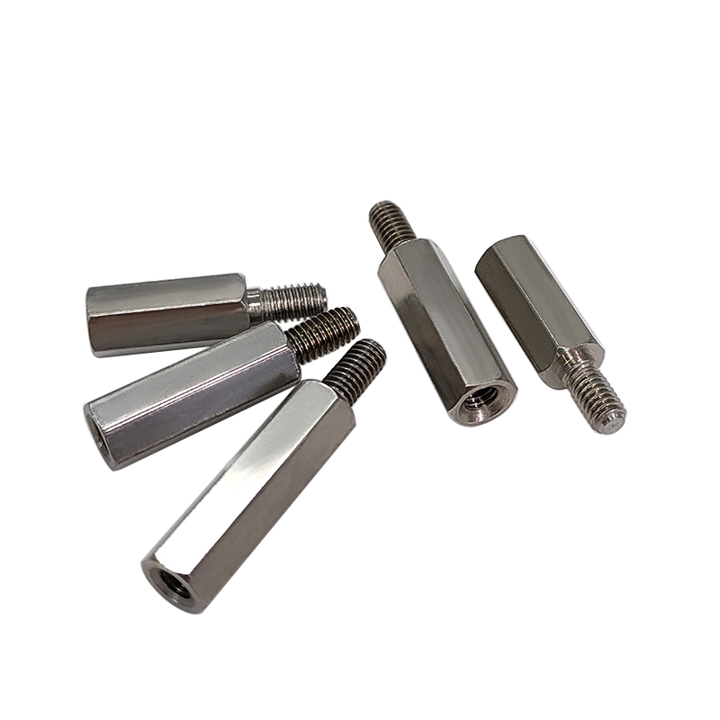 M2.5*L+3+5+6不锈钢304六角接线柱隔离柱阴阳螺柱单通内外牙柱 - 图2