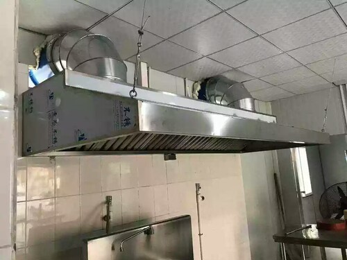 商用抽油烟机不锈钢烟罩饭店食堂酒店厨房白铁皮油烟罩抽油烟机 - 图1