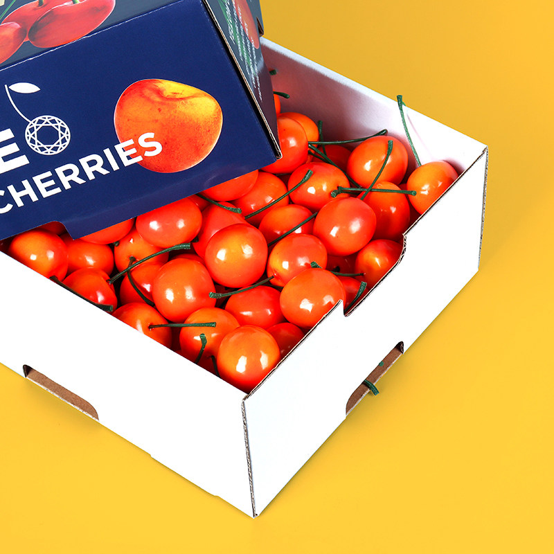 智利黄金车厘子包装盒高档2-3斤进口雷尼尔黄车车厘子礼品盒空盒,淘宝优惠券,粉丝福利购,淘宝优惠卷