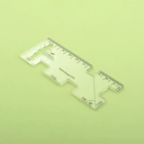 DIY аксессуары Ackle Толстая лоскутная ручка измерения линейки линейки 5732 Панчатка для литературы о швейной швейной швейной одежде