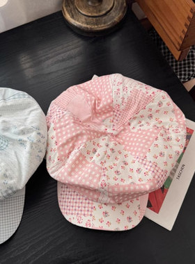 八角帽户外可爱女春夏