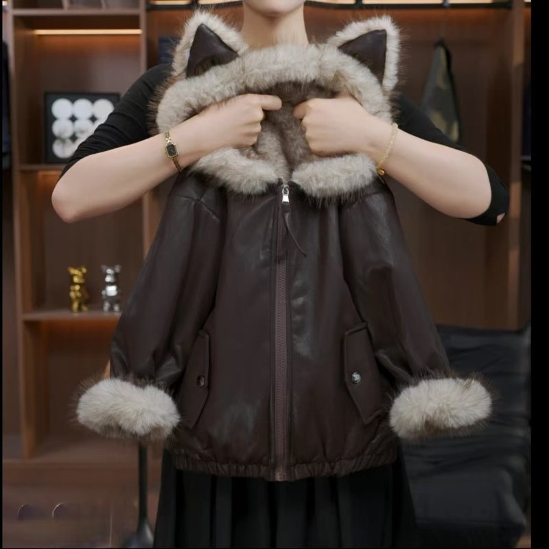 两面穿儿童冬季皮衣外套加绒加厚2026新款女童洋气夹克棉服上衣,淘宝优惠券,粉丝福利购,淘宝优惠卷