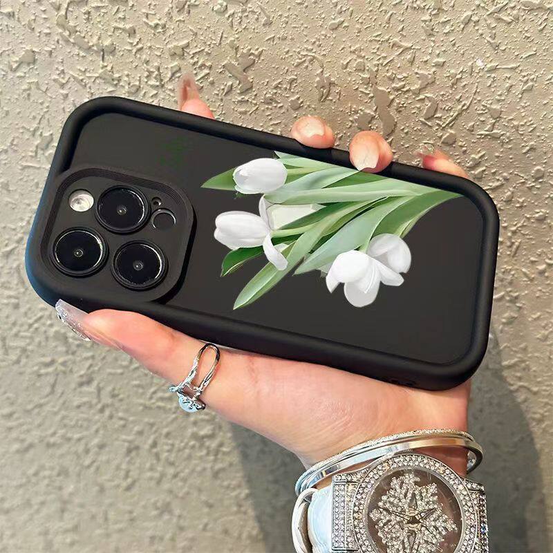 ins郁金香适用于三星Galaxy S24/S23/S22ultra手机壳A15/A55防摔A22新款A73保护外壳氛围感 - 图1