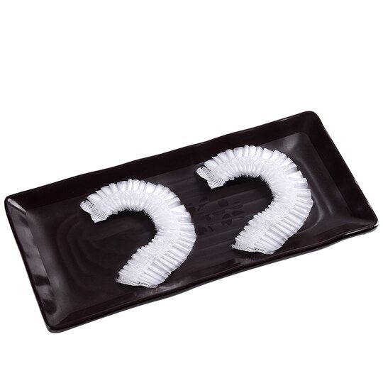 100 pieces disposable waterproof shower and shampoo earmuffs