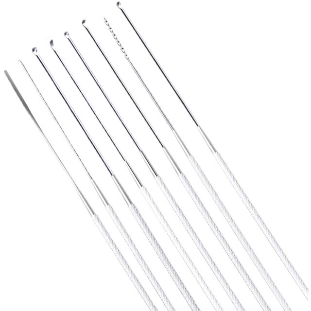 ເຄື່ອງມືສະແຕນເລດມືອາຊີບ cotton swab earwax ear scoop