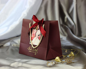 锦尚王子结婚回礼袋伴娘伴手提袋欧式新娘喜糖袋子喜糖包装糖盒袋