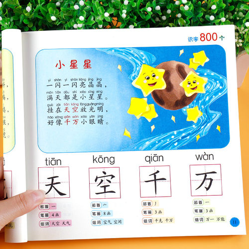 学前识字800个 幼儿识字书认字启蒙幼儿园识字教材学前班阅读与看图识字宝宝认字卡片认字书儿童早教识字卡1000字3000字书籍 - 图2