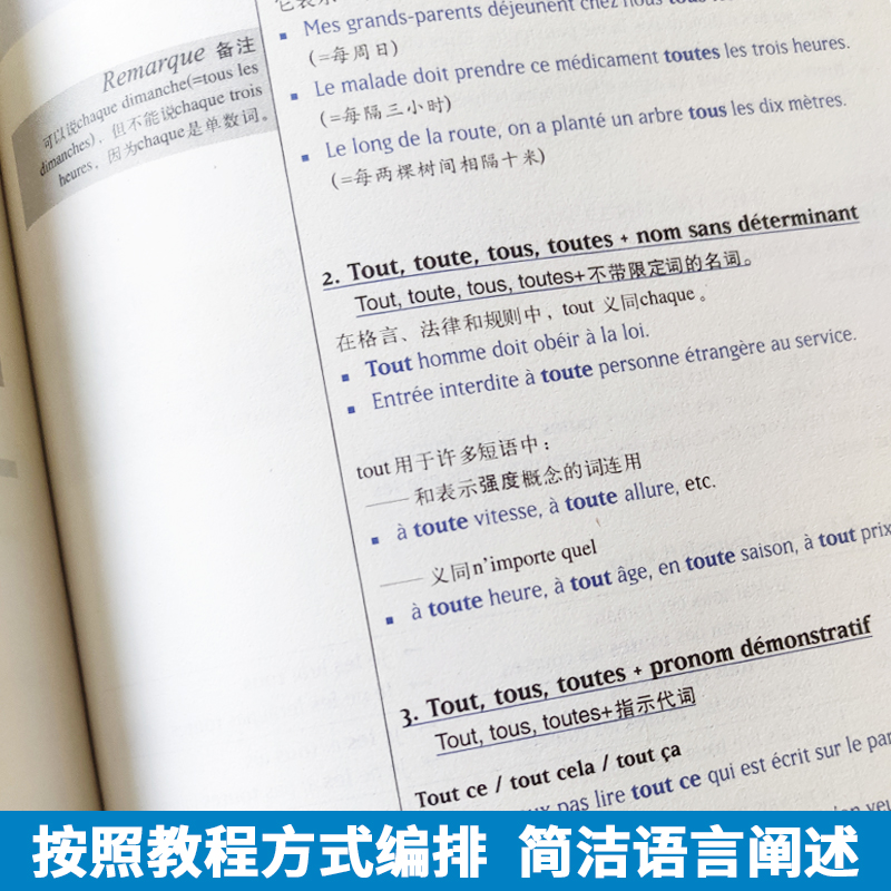 全新法语语法 巴黎索邦大学语法教程 上海译文出版社 法语语法学习自学书籍现代法语语法教材实用法语语法入门自学基础练习TCF备考 - 图1