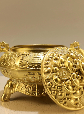 黄铜招财聚财明清古典风水家居