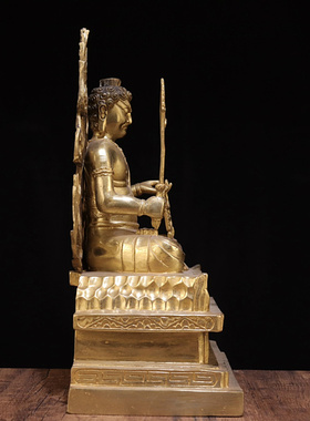 纯铜不动明王摆件不动尊明王不动冥王菩萨精品家居供奉佛像摆放件