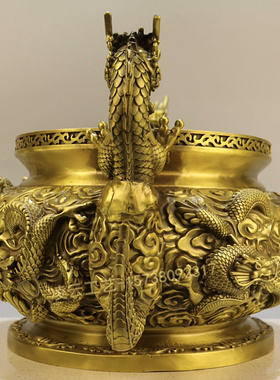 黄铜招财进宝明清古典风水家饰