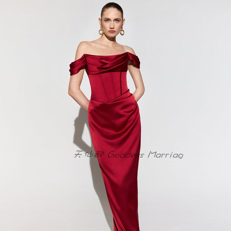 气质年会晚礼服长款2023新款新娘敬酒服宴会主持人连衣裙高贵优雅