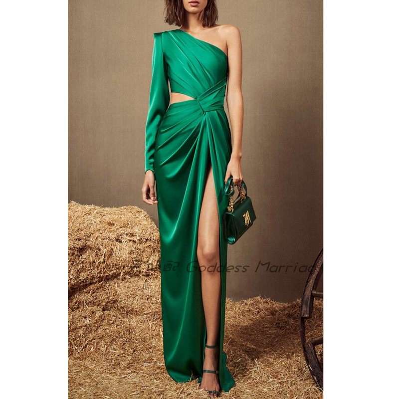 宴会晚礼服长款女2023新款高端气质优雅舞台主持人露腰连衣裙年会