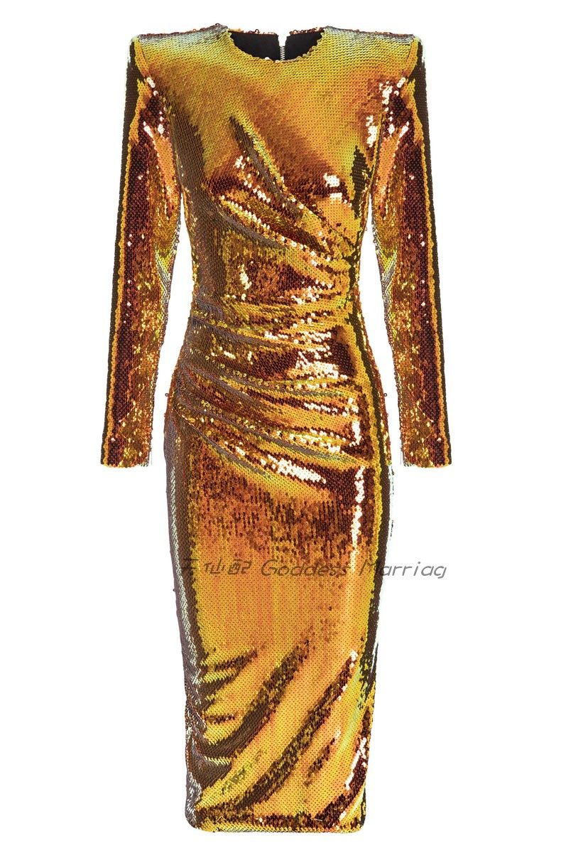 晚礼服年会女装高端大气主持人颁奖派对小礼服生日宴名媛连衣裙女