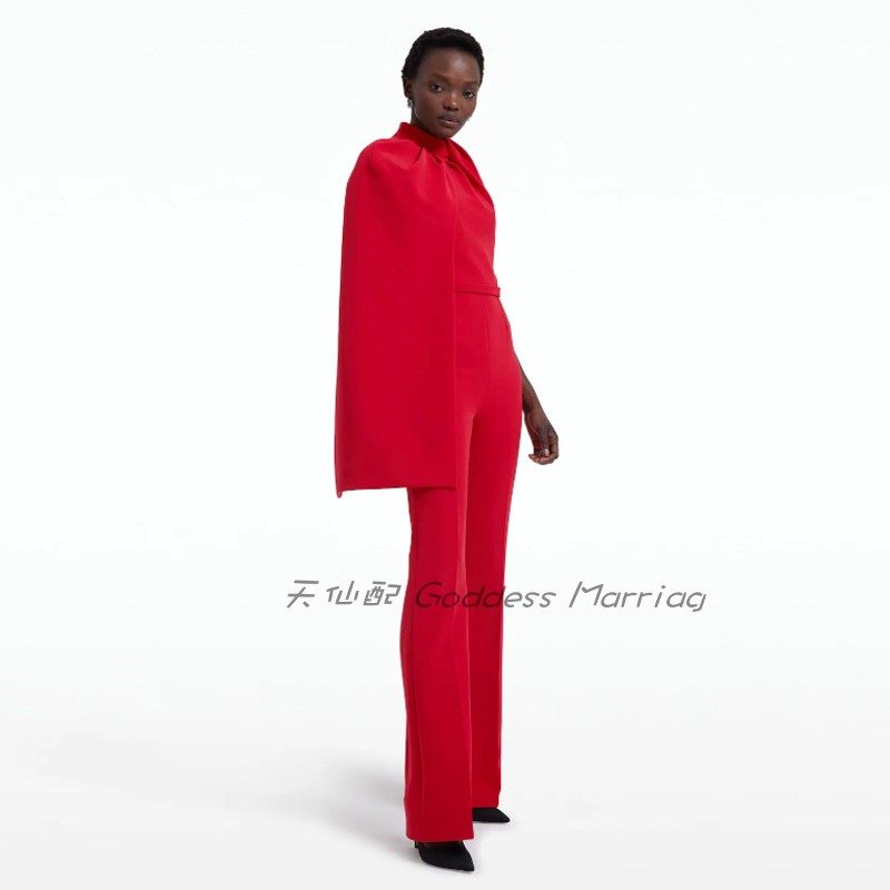 优雅晚礼服长款气质2023新款公司年会晚宴派对生日妈妈婆婆连体裤