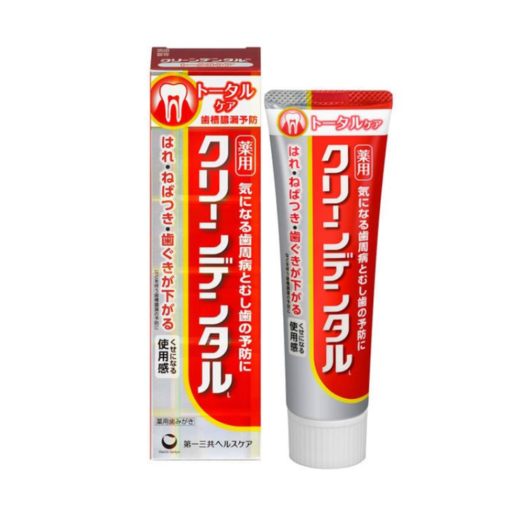 现货 日本进口本土第一三共clean dental牙膏去渍经典小红管