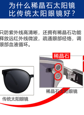 爱大爱稀晶石舒缓眼疲劳太阳镜