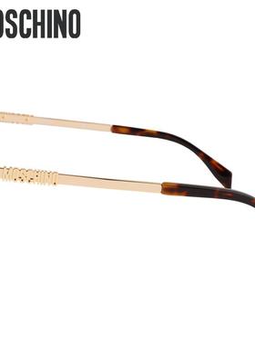 moschino莫斯奇诺太阳眼镜金色前卫潮流女款墨镜INS街拍大牌高级