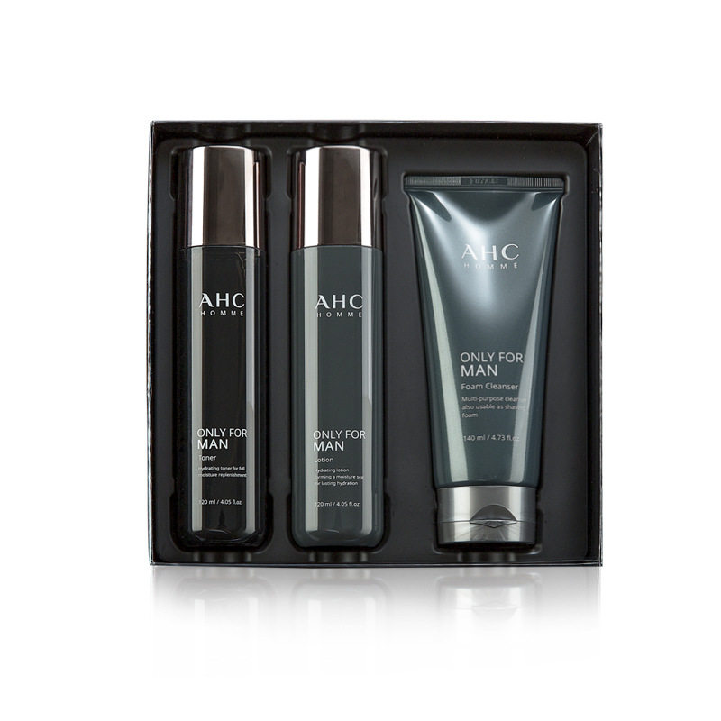 韩国ahc男士水乳护肤品套盒正品清爽补水保湿控油抗痘学生洗面奶,淘宝优惠券,粉丝福利购,淘宝优惠卷