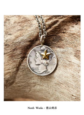 殿堂级职人手造 NORTH WORKS 男女款 幸运 和平 微笑 项链吊坠