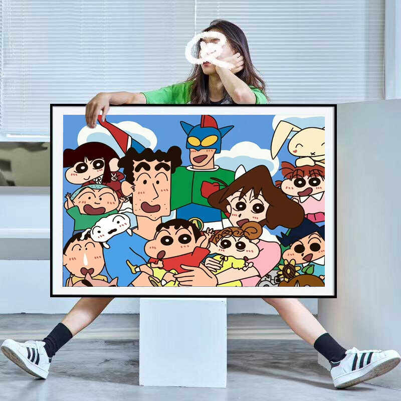 钻石画蜡笔小新一家卧室粘钻十字绣客厅卡通2025新款满钻手工diy,淘宝优惠券,粉丝福利购,淘宝优惠卷