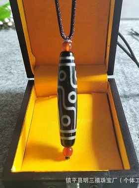 心玉行天然西藏玉髓九天珠项链吊坠款老矿藏式朱砂男女手链挂件