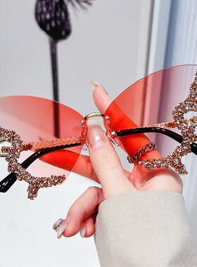 太阳眼镜今年新款眼镜印花墨镜防紫外线花边个性潮流