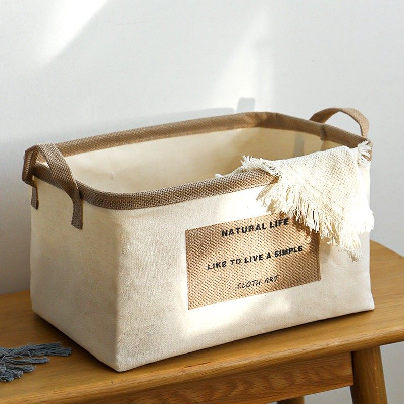 布艺棉麻衣物整理筐大容量储物篮家用衣橱柜衣服毯子薄被收纳神器,淘宝优惠券,粉丝福利购,淘宝优惠卷