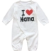 Nhật Bản Tôi yêu PAPA MAMA Tôi yêu mẹ và quần áo trẻ em mùa thu jumpsuit quần áo sinh đôi - Áo liền quần quần áo trẻ sơ sinh Áo liền quần