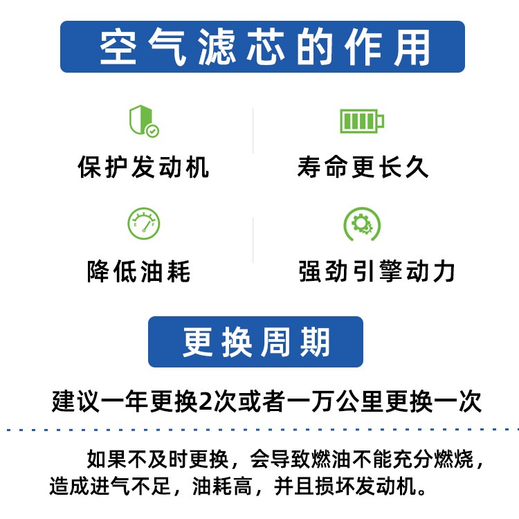 适配进口13-16款起亚佳乐空滤现代i40空气滤芯格清器 28113-2S000 - 图2