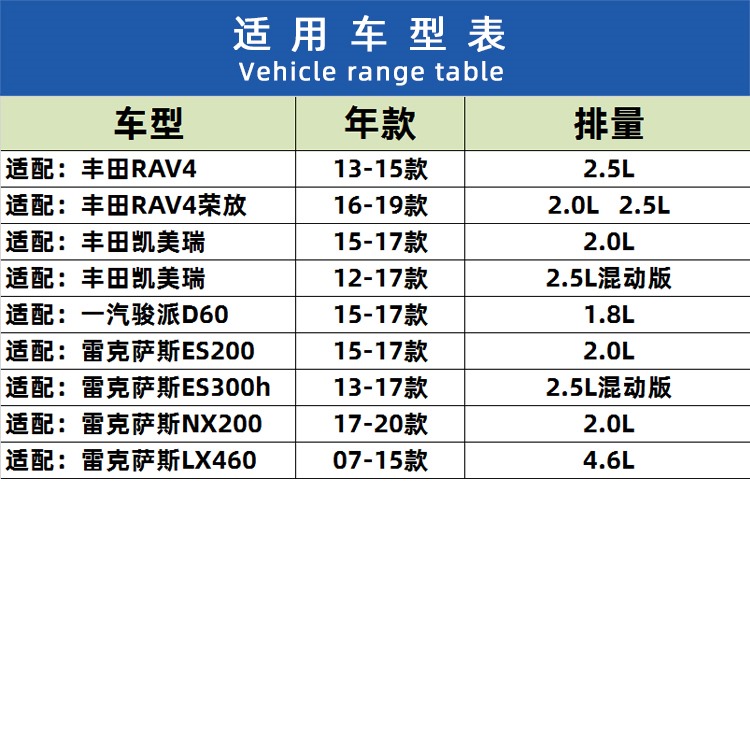 适配丰田七代凯美瑞空滤RAV4荣放混动版雷克萨斯ES NX LX空气滤芯