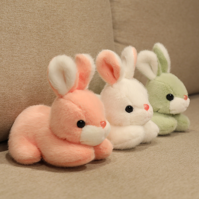 可爱小白兔公仔趴趴兔毛绒玩具仿真兔子玩偶小女孩布娃娃抱枕儿童-图2