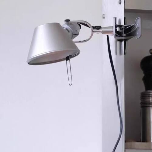 Tolomeo夹子壁灯包豪斯设计师餐厅书房卧室床头书架夹式阅读台灯 - 图2