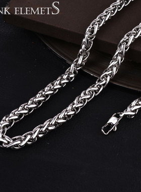 钛钢不掉色欧美长款饰品龙骨链