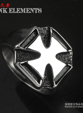 朋克霸气复古钛钢勋章时尚流行
