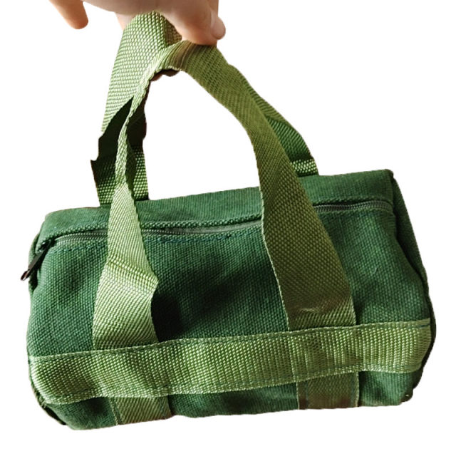 Toolkit Thickened Canvas Multifunctional Handbag Strong Wear-resistant Electrician Auto Repair Hardware Storage Bag