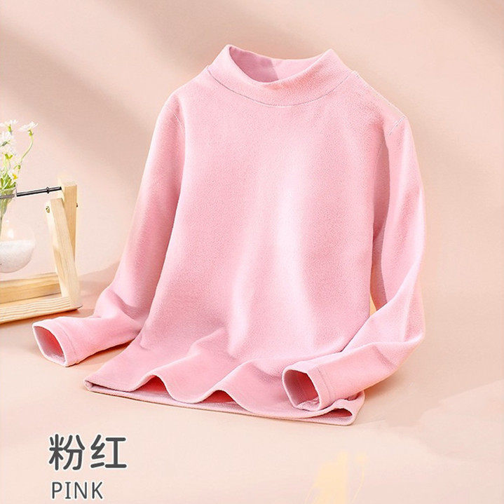 秋冬德绒保暖内衣儿童秋衣男童女童秋衣中小童内衣打底高领T恤,淘宝优惠券,粉丝福利购,淘宝优惠卷