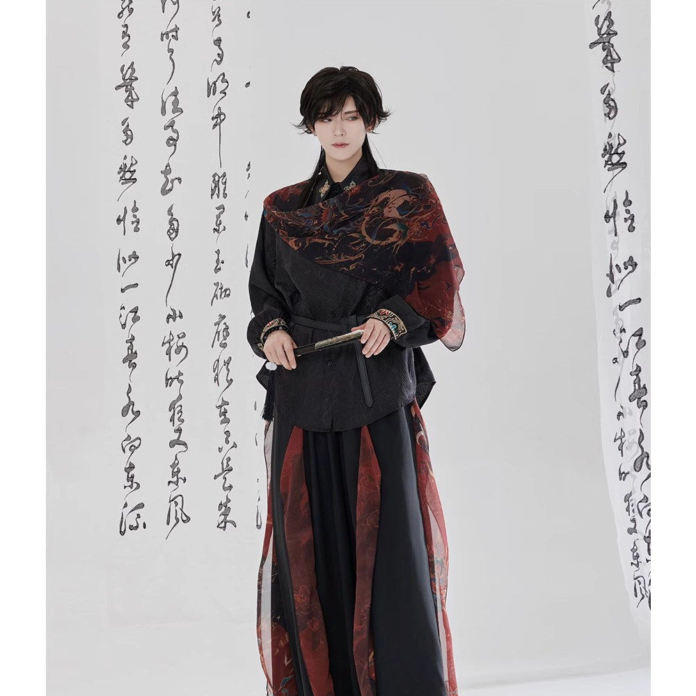 古风卿棠原创敦煌焰生鹿灵新中式国风男女同款刺绣套装国潮风,淘宝优惠券,粉丝福利购,淘宝优惠卷