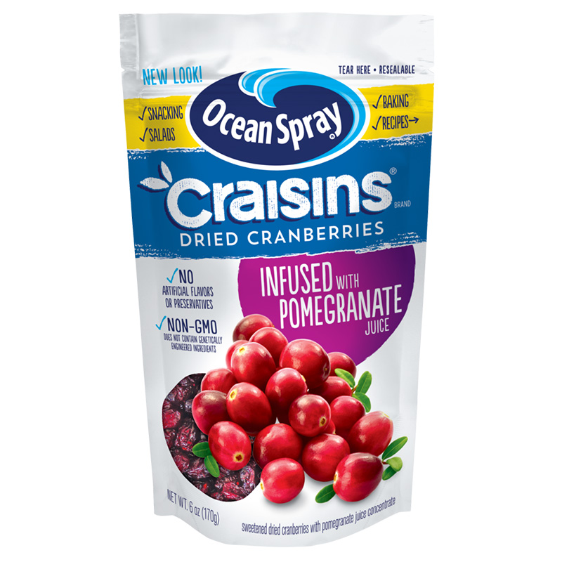 OceanSpray海外旗舰店【临期】OceanSpray蔓越莓干石榴味170g*2烘焙原料果干美国进口2