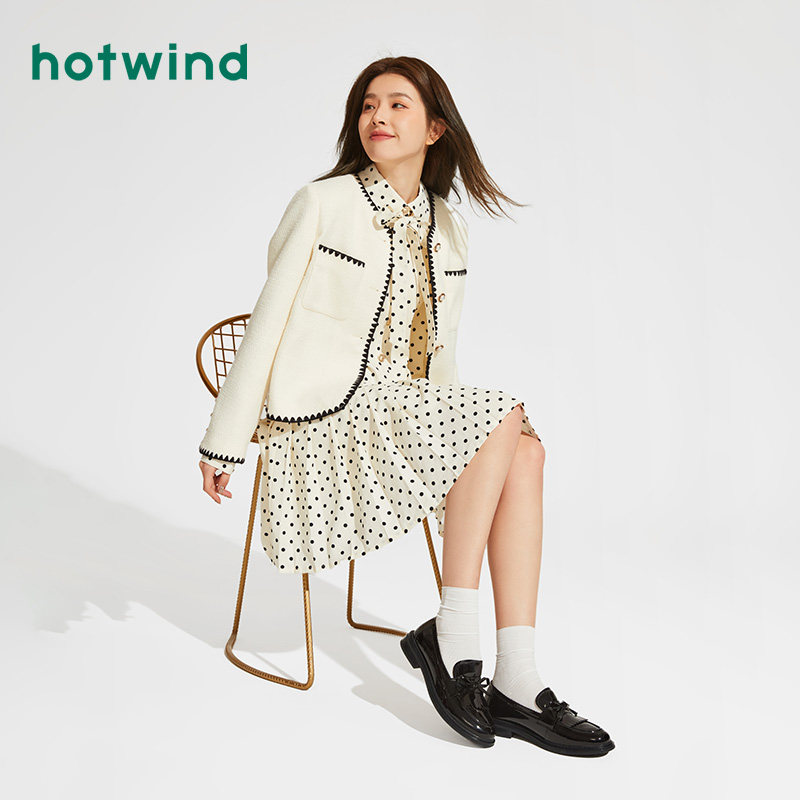 热风女鞋25春新款女士时尚淑女蝴蝶结乐福鞋圆头粗跟纯色休闲鞋,淘宝优惠券,粉丝福利购,淘宝优惠卷