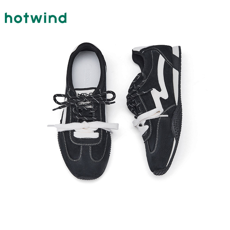 热风薄底德训鞋女鞋2026年春季新款运动户外慢跑鞋红色平底板鞋子,淘宝优惠券,粉丝福利购,淘宝优惠卷