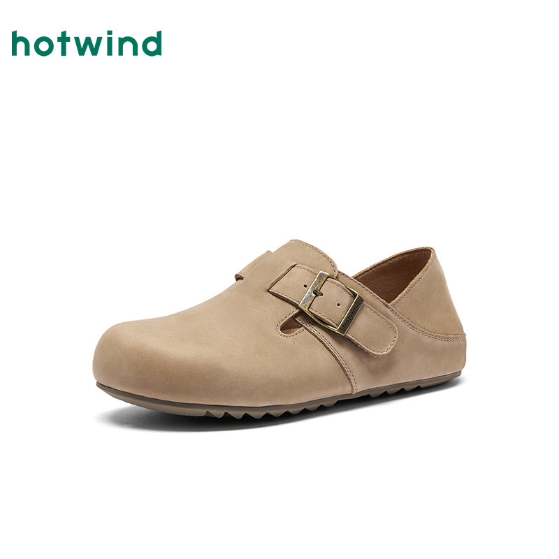 热风复古勃肯鞋女款2026年春季新款休闲鞋半拖全包两穿通勤女鞋子,淘宝优惠券,粉丝福利购,淘宝优惠卷